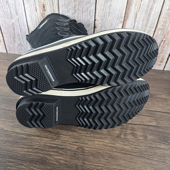 Sorel Trivoli High Mid Calf WP Boots Women's Sz 7 Black NL1907 010 (GUC) - Picture 6 of 8